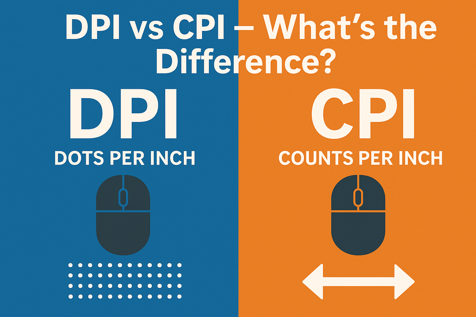 DPI vs CPI — What’s the difference? (in the context of mice)