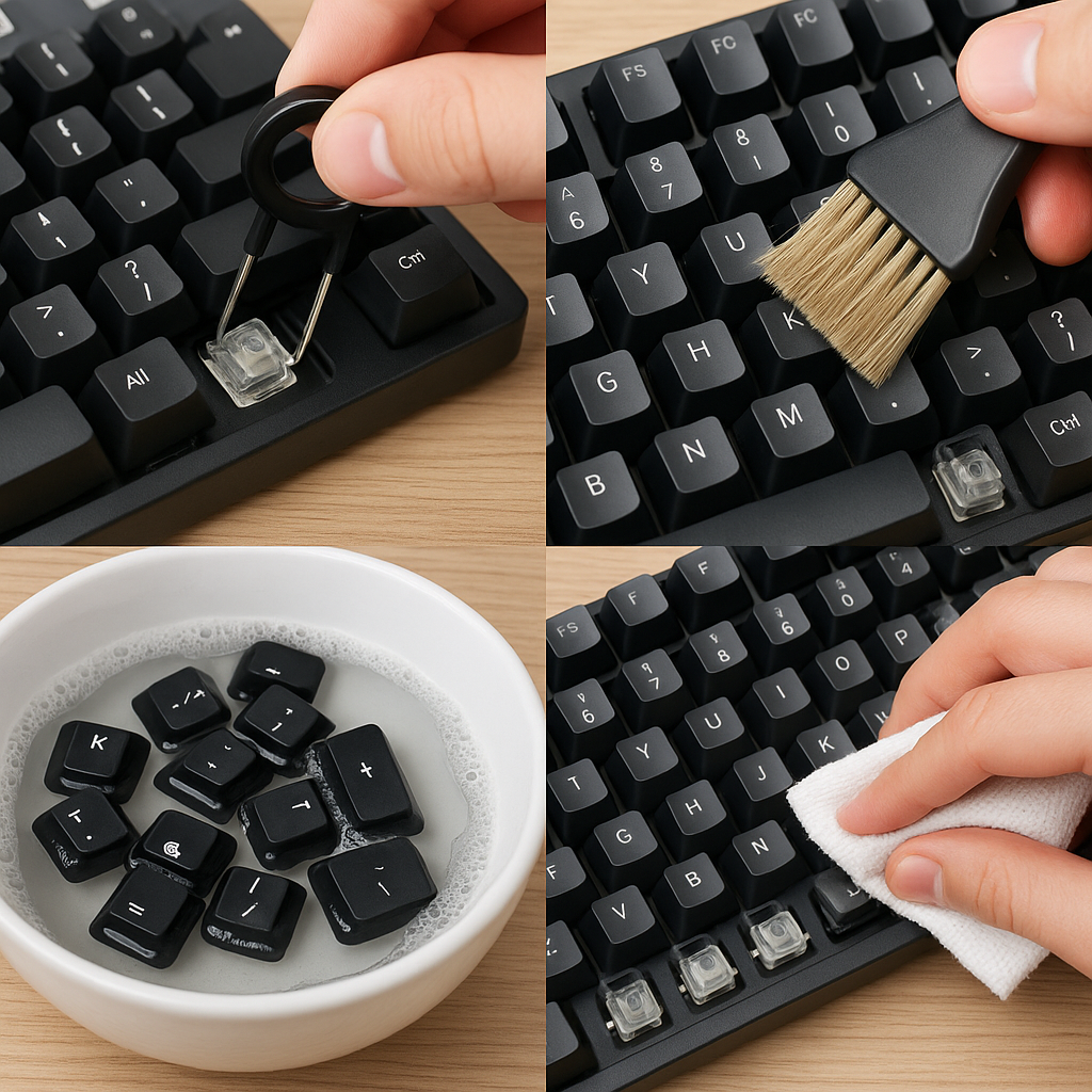 How to clean mechanical keyboard properly