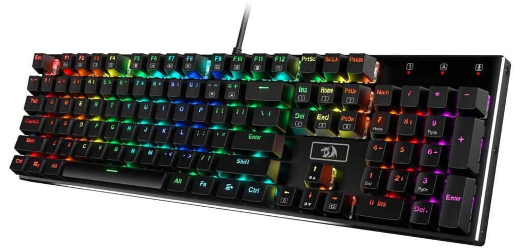 Redragon K556 RGB LED Backlit Wired Mechanical Gaming Keyboard