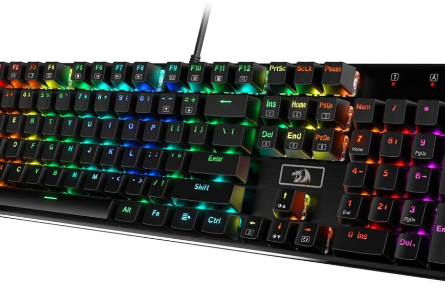 Redragon K556 RGB LED Backlit Wired Mechanical Gaming Keyboard