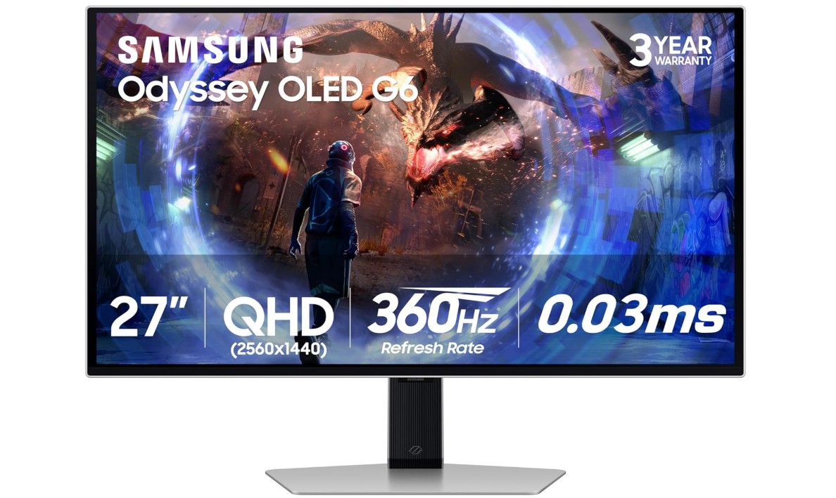 SAMSUNG 27 inch Odyssey OLED G6 (G60SD) Series Gaming Monitor