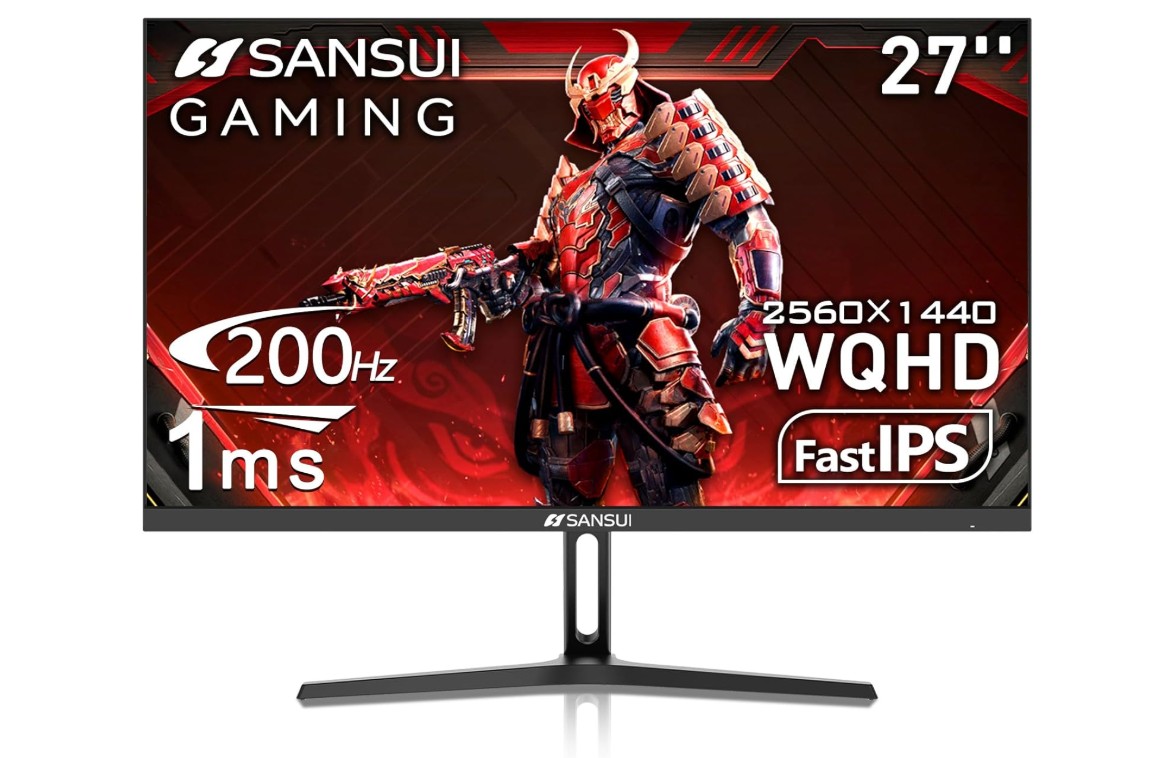 SANSUI 27 Inch WQHD 2560 x 1440 IPS Gaming Monitor
