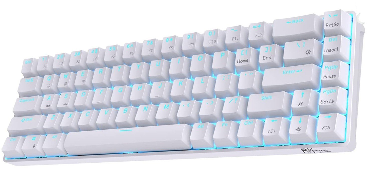 RK ROYAL KLUDGE RK68 Wireless Hot Swappable 65% Mechanical Keyboard