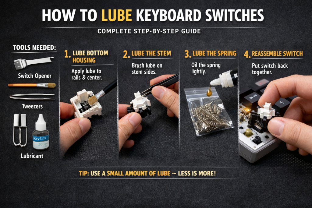 How to Lube Keyboard Switches
